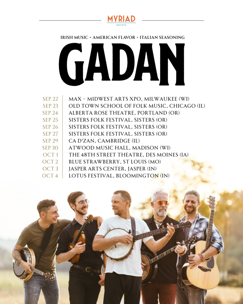 Gadan US Tour September 2026 with Enda Scahill (We Banjo 3)